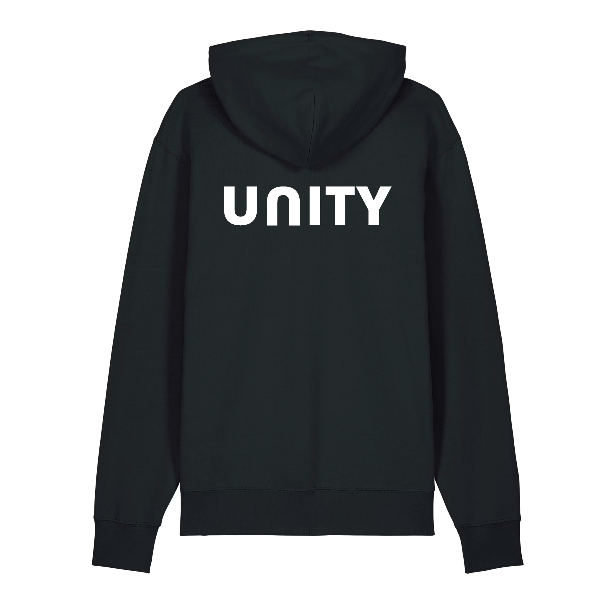 Black Backprint Hoodie - Unity