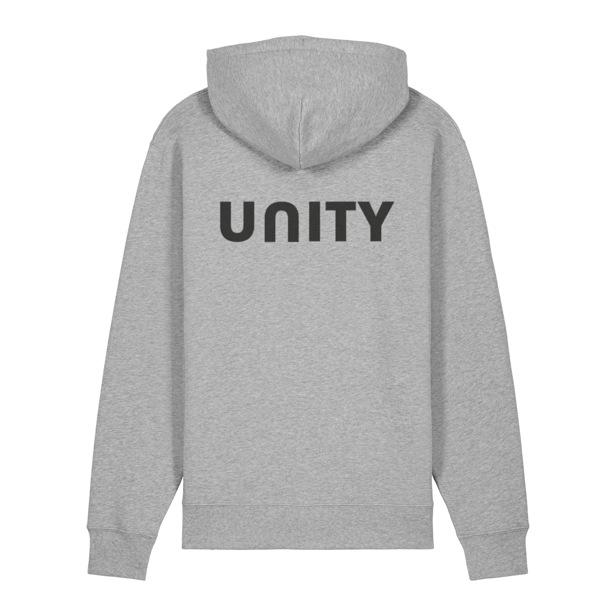 Grey Backprint Hoodie - Unity