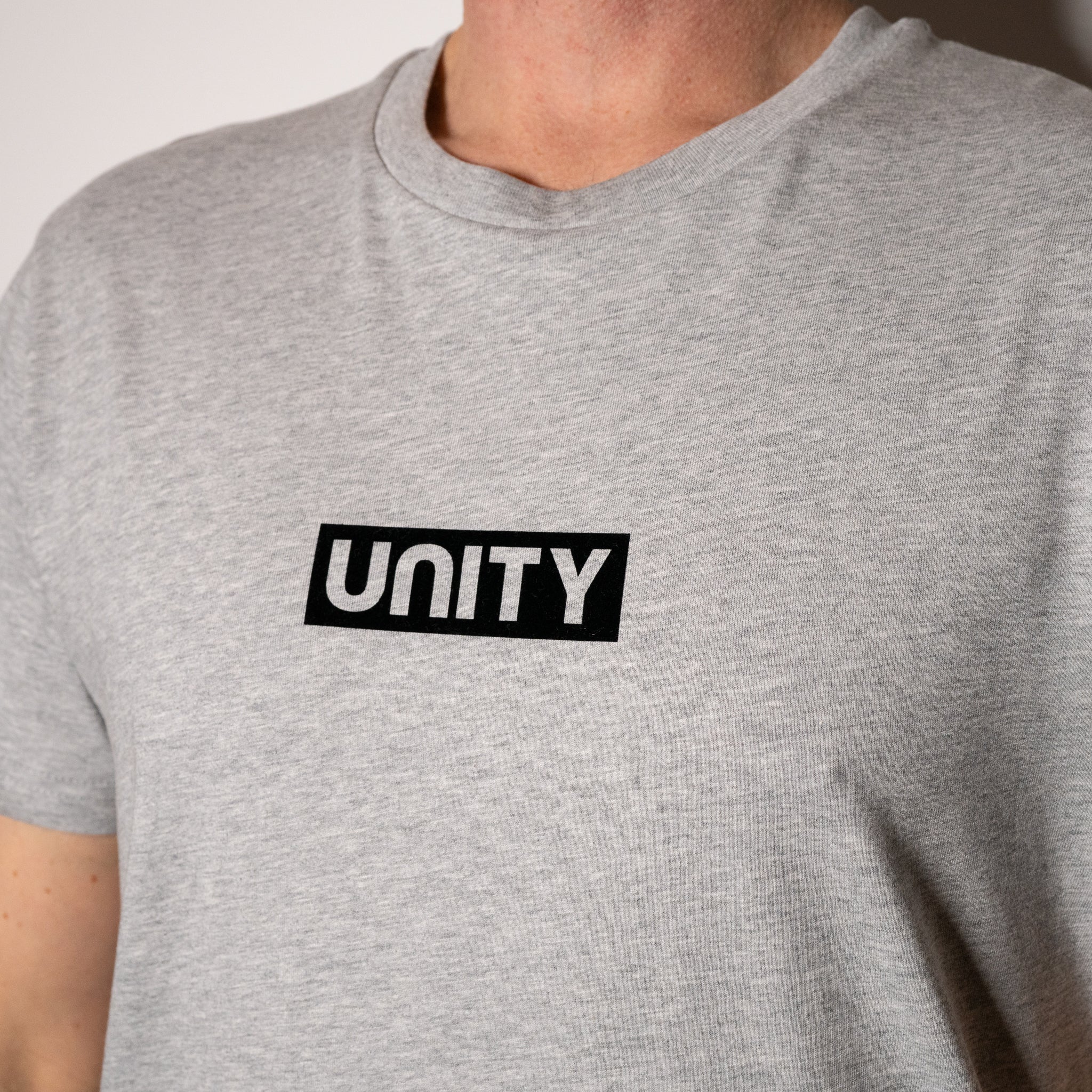 Grey Basic Reversed T-Shirt - Unity